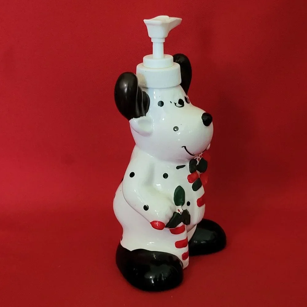 Ceramic Christmas Reindeer Soap Lotion Dispenser for Kitchen Bath